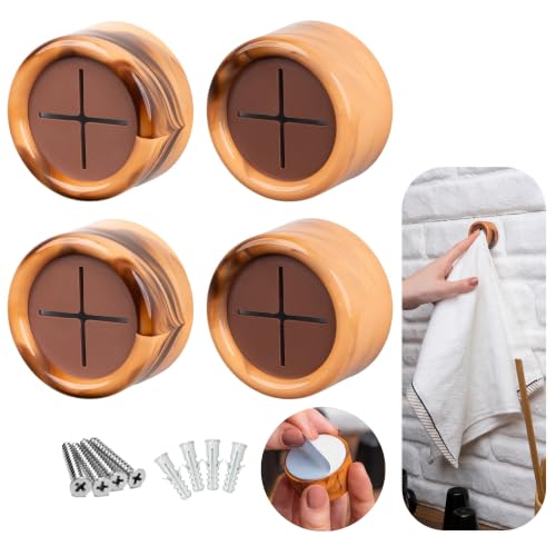 Towel Holder Towel Hooks (4 Pack / Orange Sunset)