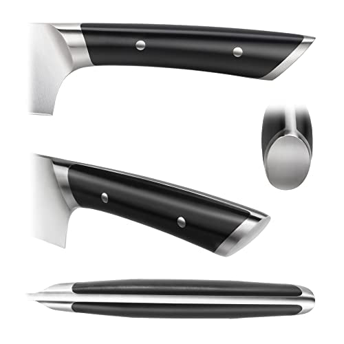 HELENA Series German Steel Forged Knife Block Set (23-Piece / Black)