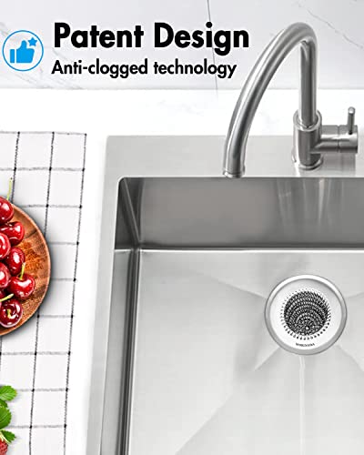 4 Pack Kitchen Sink Drain Strainer (Silver Silver Silver Silver)