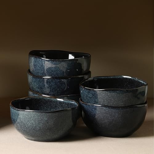 Mirella 4 Piece Bowl Set Stoneware (Blue / 4-Piece - Bowl Set)