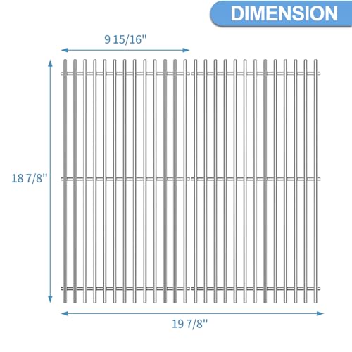 18 7 8" SUS304 9MM Cooking Grates for Weber Genesis II E210 Grill Grates for Weber Genesis II E
