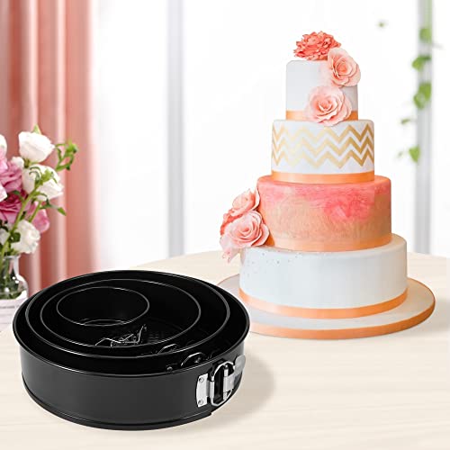 Springform Pan Set of 4 (4/7/9/10inch - Cake Pans with Leakproof Protector)