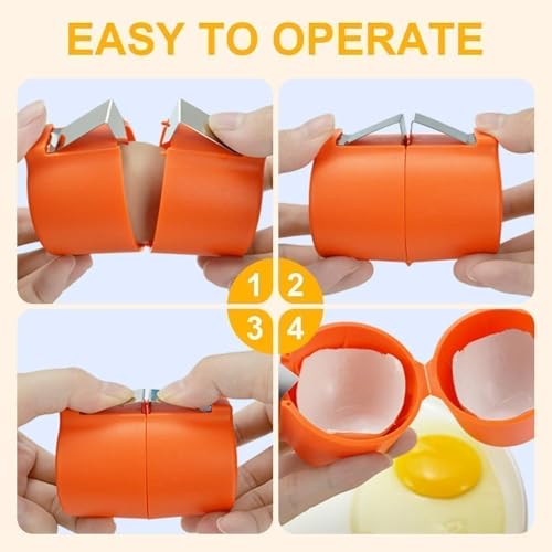 Egg Topper Cutter Tool Egg Cracker Tool Egg Shell Opener Hard Boiled Egg Peeler Egg Shell Opener for Hard Boiled Eggs Egg Cracker Tool For Eggs Kitchen Gadgets