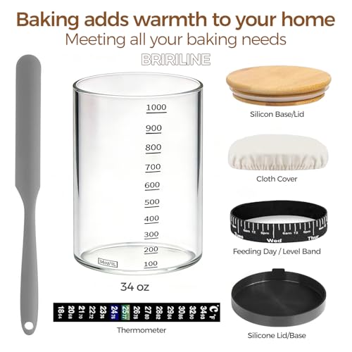 Pro Sourdough Bread Starter Kit (34oz-5pack)