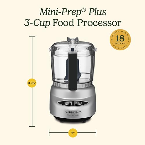 Mini Food Processor (Brushed Chrome / 3 Cup)
