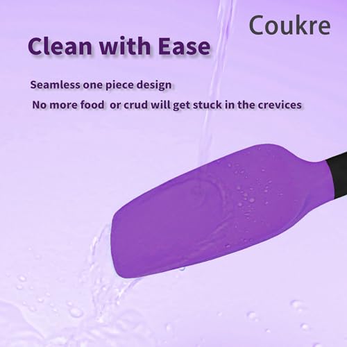 Silicone Spatula Set of 5 (Purple Black)