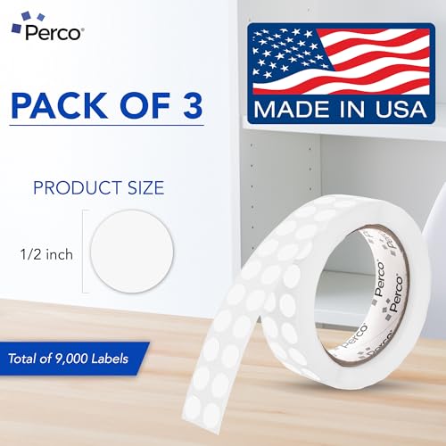 Clear Perforated Round Circle Dot Sticker 1 (Clear / 0.5 Inch)