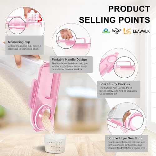 Airtight 10LBS Rice (Rose Pink / 5L-1pack)