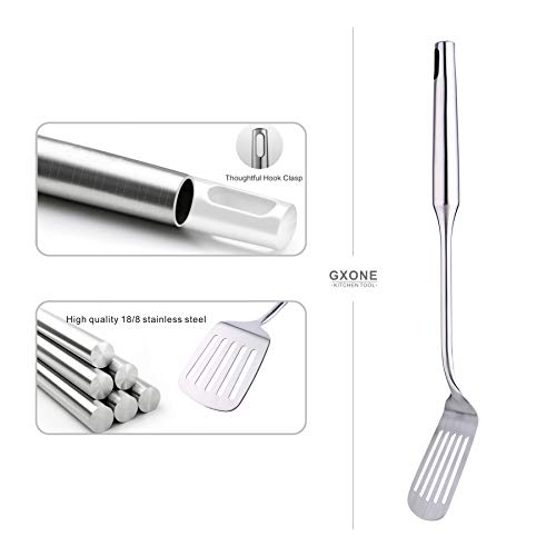 Slotted Turner & Spatula for Cast Iron Skillet Grilling Cooking