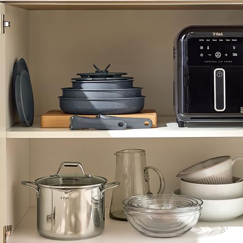 Ingenio Essentials Cookware Set with Detachable (Gray / 11-Piece)