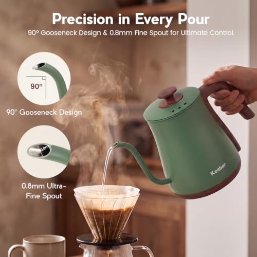 Gooseneck Electric Kettle (Green)