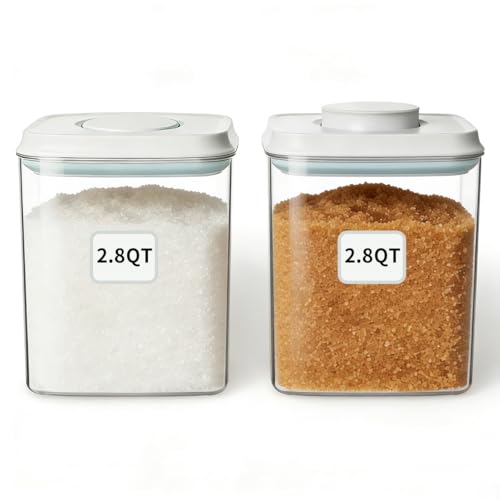 Food Storage Container Set 2.8 Qt ×2 with Lids (2.8 Qt X 2)