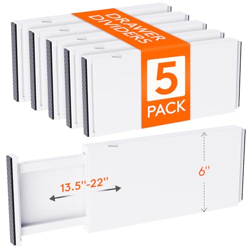 6" Tall Upgrade Drawer Dividers (6"H, 13.5-22"L)