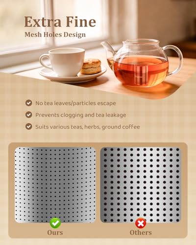 2 Pack Large Tea Infusers (Medium×2 / Plain)