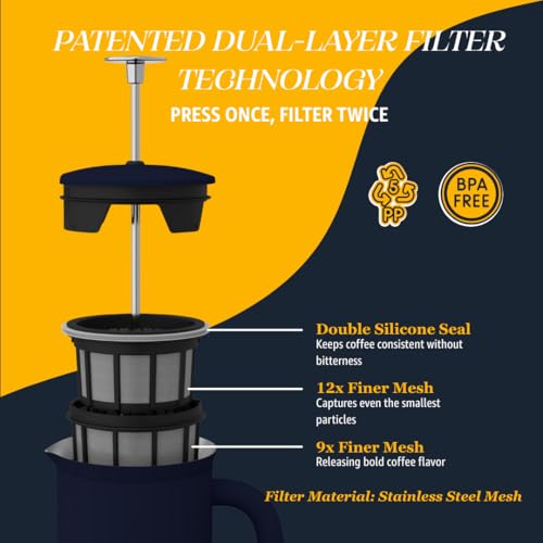 P7 French Press (32 oz / Aegean Blue)