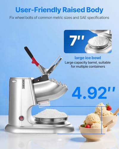 Ice Crusher Machine (Silver / 220LBS/H-Heightened)