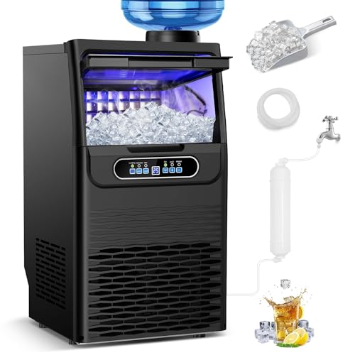 Commercial Ice Maker Machine (100Lbs/24H-Black1)