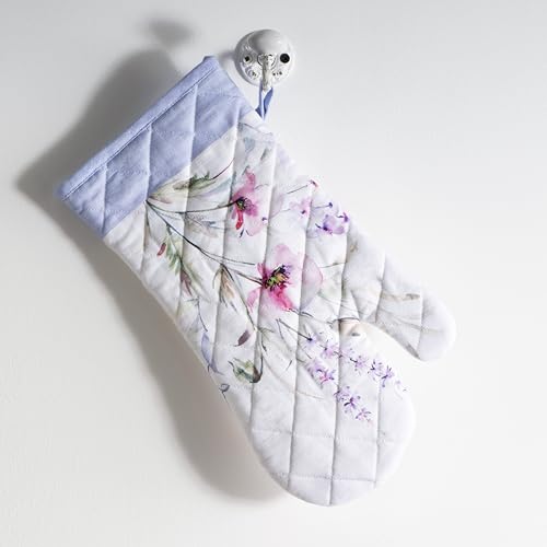 Maison d'Hermine Oven Gloves 100% Cotton Oven Mitt (068 - Summer Floral / 7.5" x 13" (Oven Mitt))
