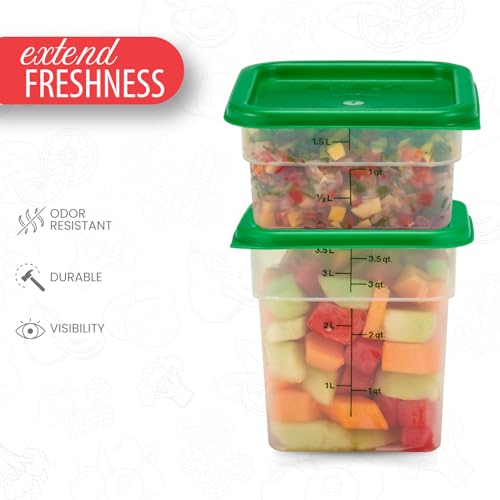 Food Storage Container with Lid (2 and 4 QT + Lid)