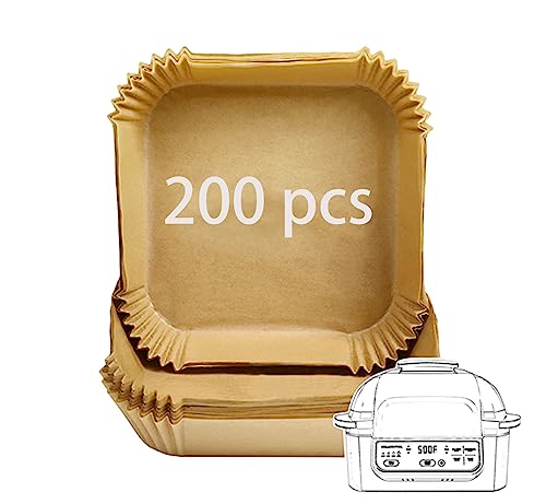 200Pcs Air Fryer Liner Disposable Parchment Paper for Ninja Grill AG301 (200 Count)