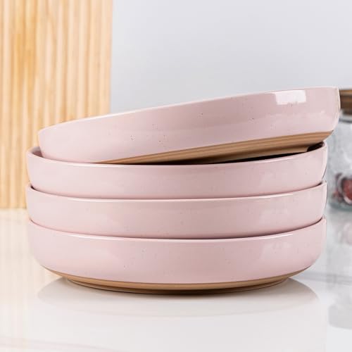 8.75'' Large Ceramic Pasta Bowls (Cloud Pink(8.75inch))