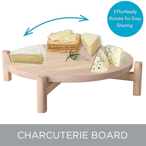 Elevated Lazy Susan (Medium / White Wash)