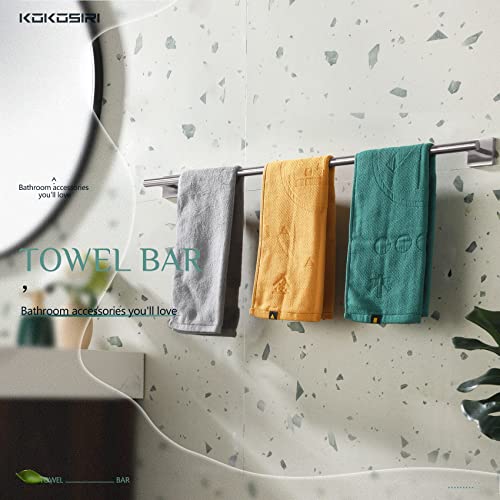 Towel Holder Bathroom Accessory Towel Bar for Bath Kitchen Necklace Holder 32 Inch Brushed Nickel Stainless Steel B4005BR (Brushed Nickel / 32-Inch)