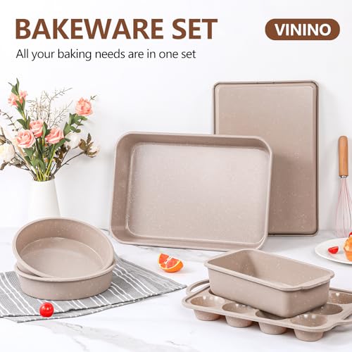 6 Piece Baking Pans Set Nonstick (6 Count)