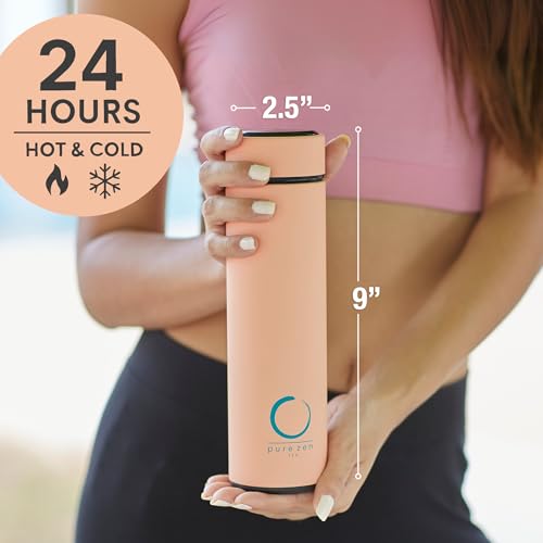 Insulated Tea Infuser Bottle (Pink)