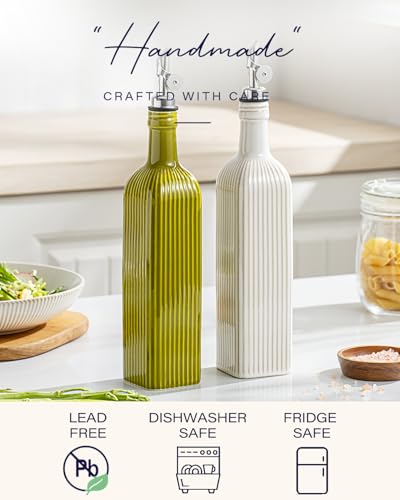 18 oz Olive Oil Dispenser Bottle for Kitchen (Vintage)