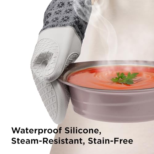 UltraShield Silicone Oven Mitts (Gem-gray / Standard)