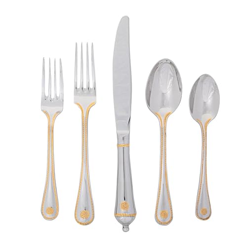 Berry & Thread 20pc Place Setting (20pc / Polished with Gold)