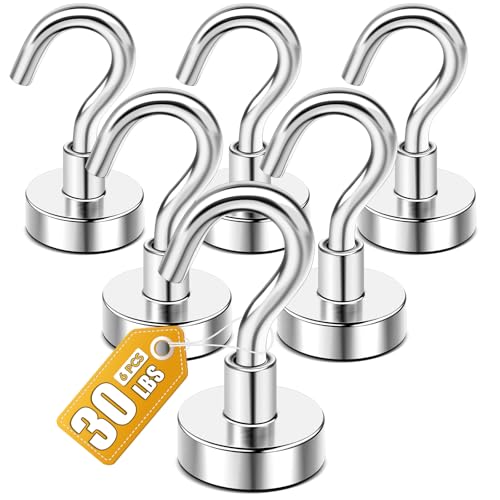 Magnetic Hooks (Silver / 0.63in)