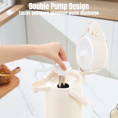 Coffee Dispenser with Pump (White)