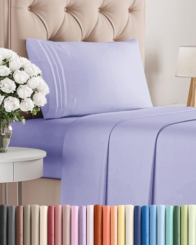 Twin Size 3 Piece Sheet Set (35 - Lavender / Twin)