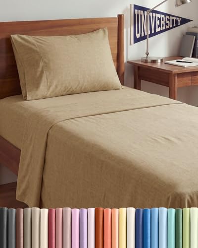 Twin XL 3 Piece Sheet Set (37 - Heathered Tan / Twin XL)