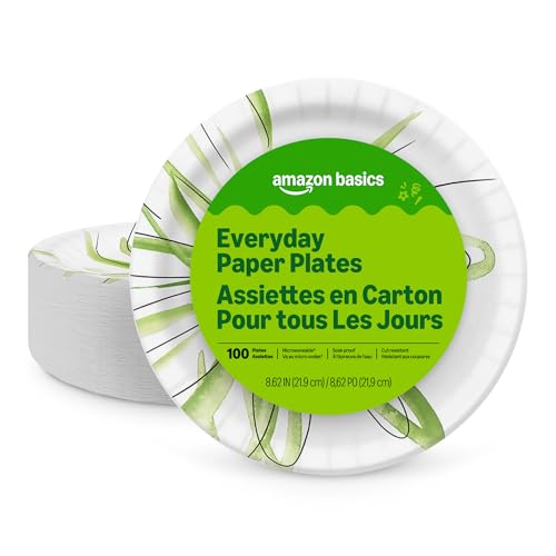 Everyday Disposable Paper Plates (100 Count (Pack of 1))