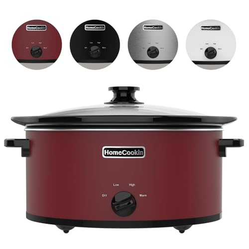 7 Quart Slow Cooker Oval Manual Pot Food Warmer with 3 Cooking Settings