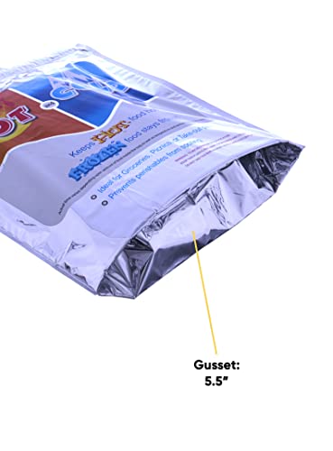 Hot and Cold Insulated Bags for Food Delivery (Large (Meal and Grocery Size))