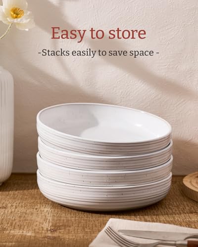Milkyway 33 oz Pasta Bowls Set of 8 (White / Set of 8)