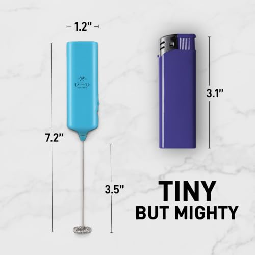 Mini & Mighty Milk Frother Wand (Blue Sky / Mini Frother)