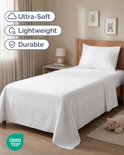 Twin Size 3 Piece Sheet Set (01 - White / Twin)