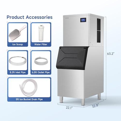 Commercial Ice Maker Machine (440 lbs/24H)