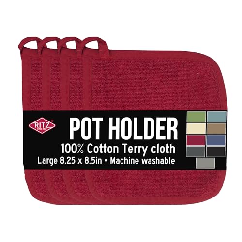 Terry Potholder & Hot Pad (4 Count)