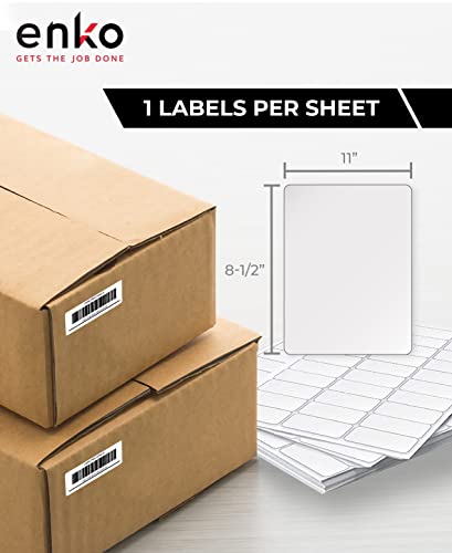 8-1/2 x 11 in 500 Address, Mailing and Business Sticker Labels (500 Labels / 8-1/2 x 11")