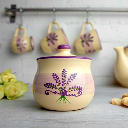 Ceramic Sugar Bowl with Lid
