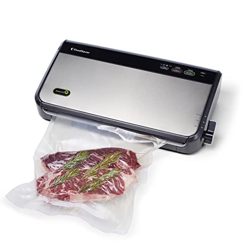 FM2435 Manual Food Vacuum Sealer System (Black/Silver / Vacuum Sealer)