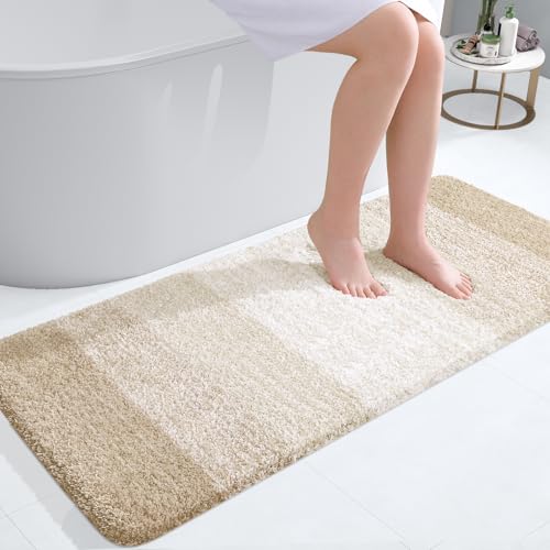 Bathroom Runner Rug 44x20 (44" X 20" / Light Beige)