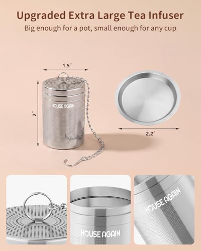 2 Pack Tea Infusers (Small×2 / Plain)