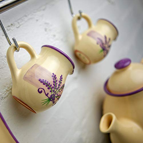 Handmade Lavender Floral Purple And Cream Small 150ml